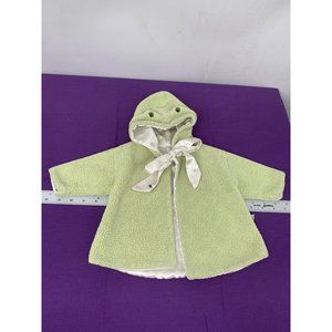 Bunnies By The Bay Baby Frog Sweater Hooded Tie Closure Sweater Jacket Cloak Was